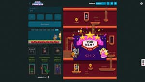 Screenshot of Arcade themed online slot game