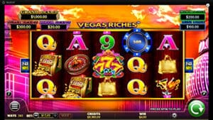 Screenshot of Vegas Riches online slot game